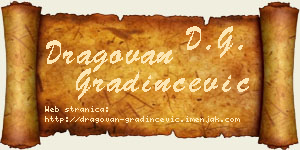 Dragovan Gradinčević vizit kartica